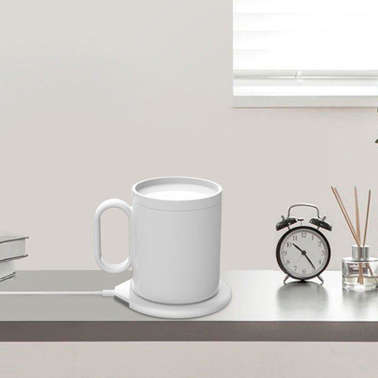 Smart Electric USB Coffee Mug with Ceramic Cup Warmer & Wireless Charger