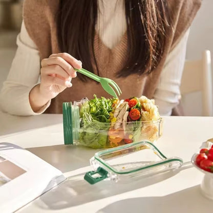 Reusable Salad Jar – Modern Portable Food Storage